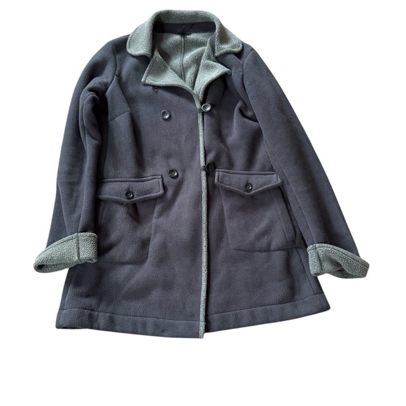 LANDS' END Coat Size Small 6-8 Slate Gray PEACOAT WOMEN'S Mid Length Jacket - Picture 1 of 5
